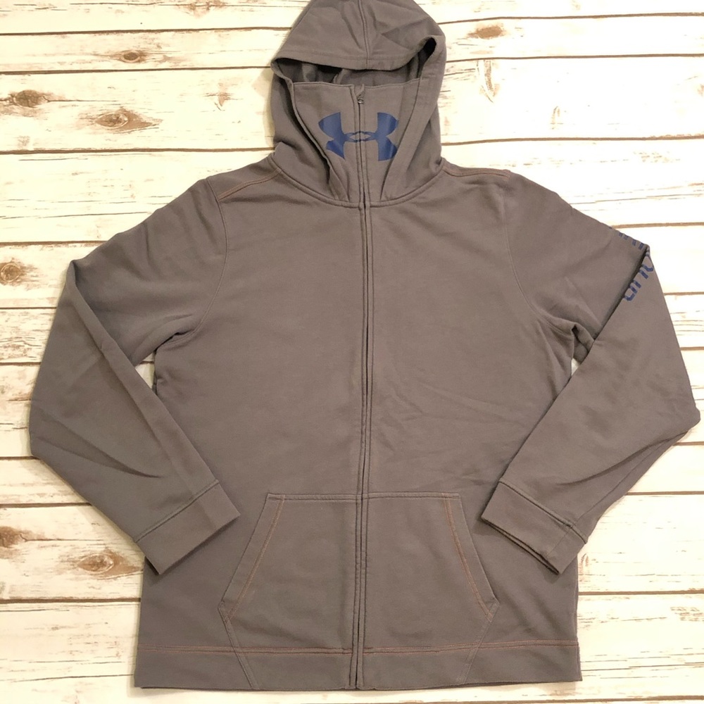 Under Armour Zip Hoodie Jacket Grey Youth XL